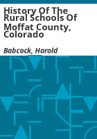History_of_the_rural_schools_of_Moffat_County__Colorado