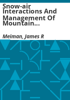 Snow-air_interactions_and_management_of_mountain_watershed_snowpack