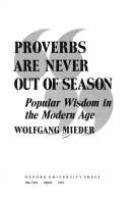 Proverbs_are_never_out_of_season