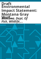 Draft_environmental_impact_statement__Montana_gray_wolf_conservation_and_management_plan