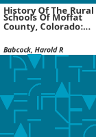 History_of_the_rural_schools_of_Moffat_County__Colorado___in_closet_