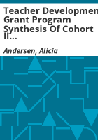 Teacher_development_grant_program_synthesis_of_cohort_II_reports